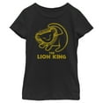thumbnail image 1 of Girl's Lion King Rafiki Drawing  Graphic Tee Black Medium, 1 of 4