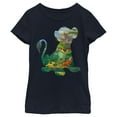 thumbnail image 1 of Girl's Lion King Simba Silhouette Pride Rock  Graphic Tee Navy Blue Medium, 1 of 3
