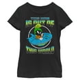 thumbnail image 1 of Girl's Looney Tunes Mother's Day Marvin the Martian This Mom is Out of This World  Graphic Tee Black X Large, 1 of 4