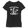 thumbnail image 1 of Girl's Looney Tunes St. Patrick's Day Bugs Bunny Who Needs Luck?  Graphic Tee Black Medium, 1 of 4