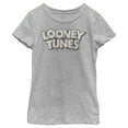 thumbnail image 1 of Girl's Looney Tunes Vintage Logo  Graphic Tee Athletic Heather Small, 1 of 5