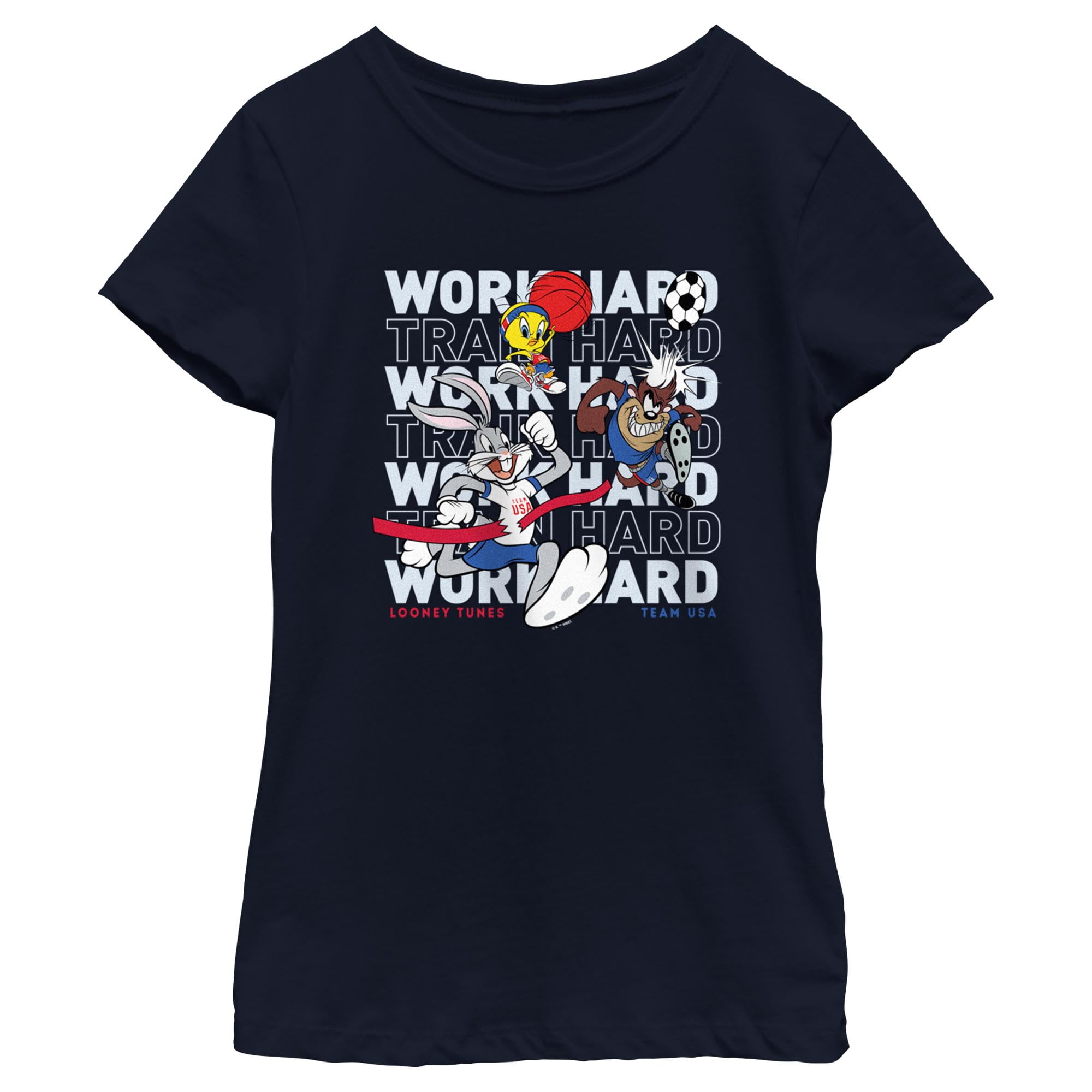 68603 LOONEY TUNES レディース　Tシャツ　黒　L Looney Tunes T-Shirt Womens Vintage Bugs Bunny Black Top