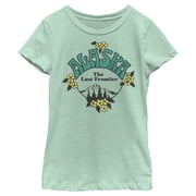 Girls Lost Gods Alaska The Last Frontier Mountains Graphic Tee Mint X Large