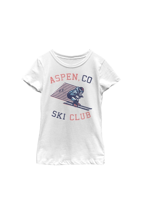 Girl's Lost Gods Aspen Ski Club Graphic Tee White Medium
