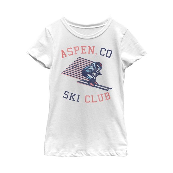 Girl's Lost Gods Aspen Ski Club Graphic Tee White X Large