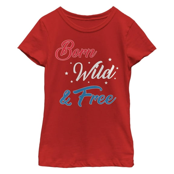 Girl's Lost Gods Born Wild And Free  Graphic T-Shirt
