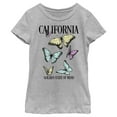 thumbnail image 1 of Girl's Lost Gods California Butterflies  Graphic Tee Athletic Heather X Large, 1 of 5
