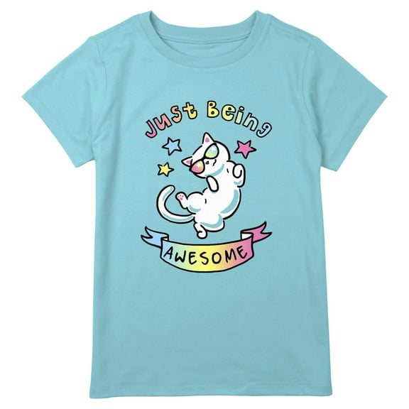 Girl's Lost Gods Cat Just Being Awesome  Graphic T-Shirt