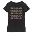 thumbnail image 1 of Girl's Lost Gods Girls Rock  Graphic Tee Black X Small, 1 of 4