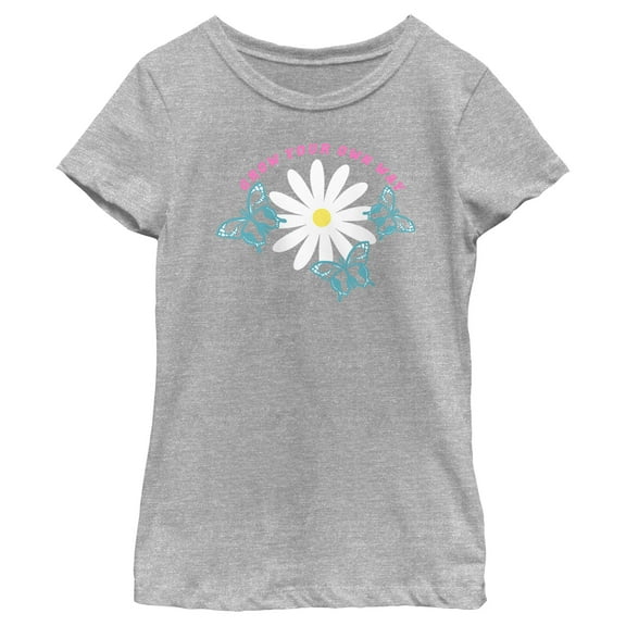 Girl's Lost Gods Grow Your Own Way Graphic Tee Athletic Heather Small