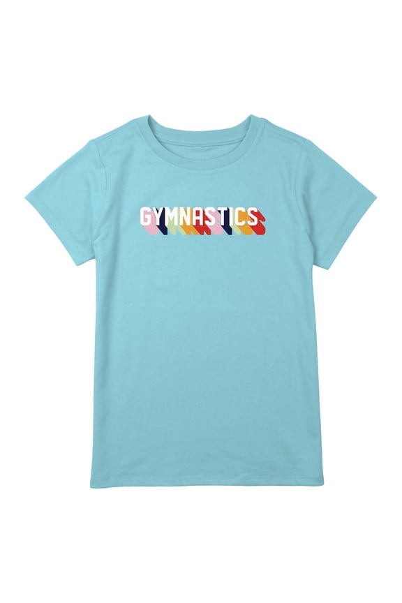 Girl's Lost Gods Gymnastics Rainbow Logo Graphic T-Shirt