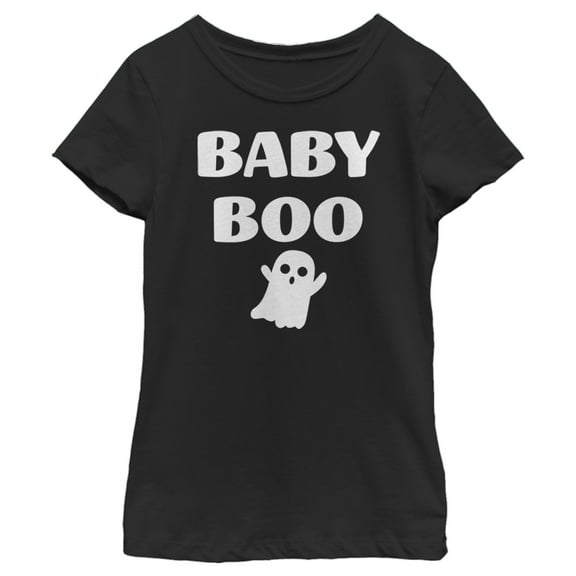 Girl's Lost Gods Halloween Baby Boo  Graphic Tee Black Medium