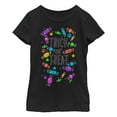 thumbnail image 1 of Girl's Lost Gods Halloween Candy Explosion  Graphic Tee Black X Large, 1 of 3