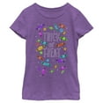 thumbnail image 1 of Girl's Lost Gods Halloween Candy Explosion Graphic Tee Purple Berry Large, 1 of 4