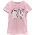 thumbnail image 1 of Girl's Lost Gods Halloween Fashion Forward Ghosts  Graphic Tee Light Pink Large, 1 of 3