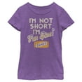 thumbnail image 1 of Girl's Lost Gods Halloween Fun-Size Candy Graphic Tee Purple Berry Medium, 1 of 4