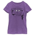 thumbnail image 1 of Girl's Lost Gods Halloween Too Cute to Spook Graphic Tee Purple Berry Medium, 1 of 4
