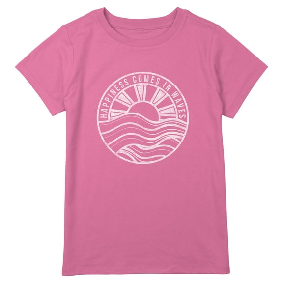 Girl's Lost Gods Happiness In Waves  Graphic T-Shirt