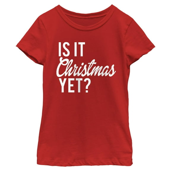 Girl's Lost Gods Is It Christmas Yet  Graphic T-Shirt