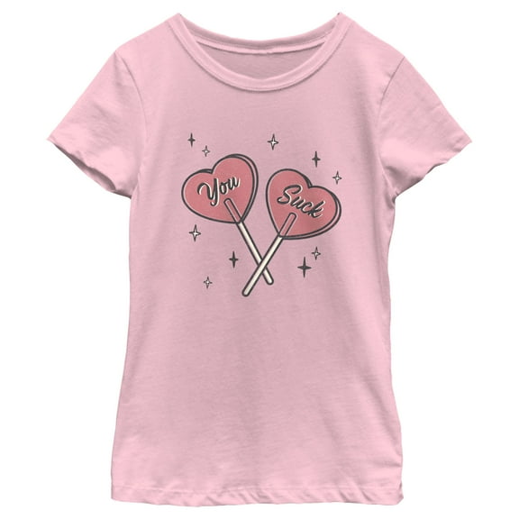 Girl's Lost Gods Lollipop You Suck  Graphic T-Shirt