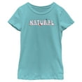 thumbnail image 1 of Girl's Lost Gods Natural Flowers  Graphic Tee Tahiti Blue Large, 1 of 4