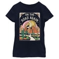 thumbnail image 1 of Girl's Lost Gods On the Road Again  Graphic Tee Navy Blue X Small, 1 of 4