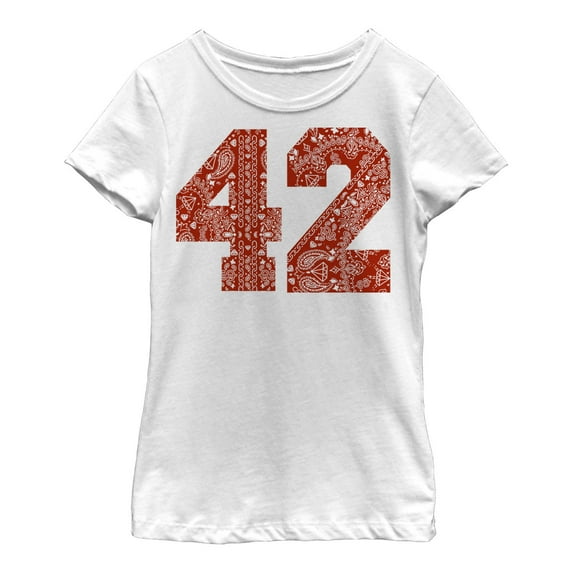 Girl's Lost Gods Paisley 42 Graphic Tee White Medium