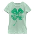 thumbnail image 1 of Girl's Lost Gods St. Patrick's Day Lucky Retro Shamrock  Graphic Tee Mint X Large, 1 of 3