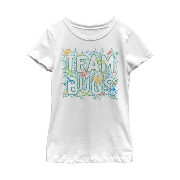 Girl's Lost Gods Team Bugs Collage Graphic Tee White X Small
