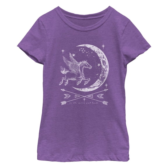Girl's Lost Gods To the Moon and Back  Graphic T-Shirt