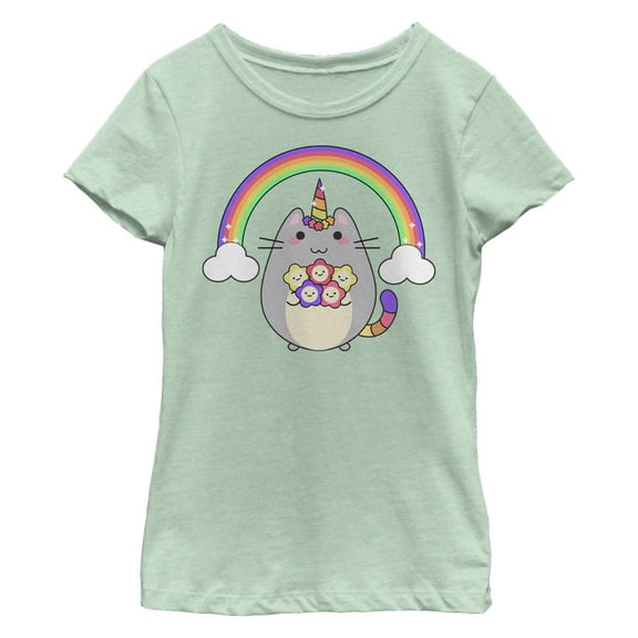 Girl's Lost Gods Unicorn Cat Graphic T-Shirt