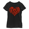 thumbnail image 1 of Girl's Lost Gods Valentine's Day All of Me Loves All of You Graphic Tee Black Large, 1 of 3