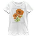 thumbnail image 1 of Girl's Lost Gods Vintage Poppy  Graphic Tee White Large, 1 of 4