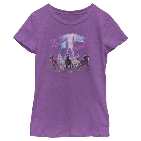 Girl's Lost Gods Wild Spirit  Graphic Tee Purple Berry Large