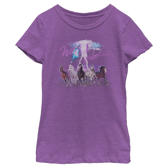 Girl's Lost Gods Wild Spirit Graphic Tee Purple Berry Large