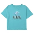 thumbnail image 1 of Girl's Lost Gods Wild Spirit Tornado Graphic Cropped T-Shirt Blue X Small, 1 of 3