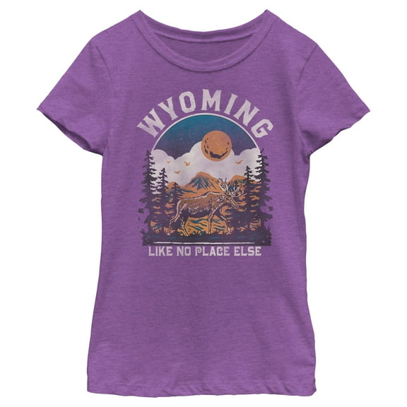 Girl's Lost Gods Wyoming Like No Place Else  Graphic T-Shirt