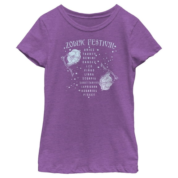 Girl's Lost Gods Zodiac Festival Flower Graphic T-Shirt