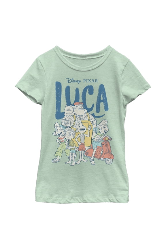 Girl's Luca Group Logo Graphic Tee Mint Large