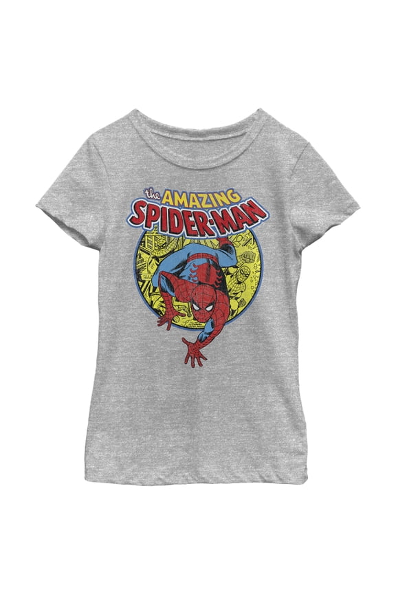Girl's Marvel Amazing Spider-Man Responsibility Graphic Tee Athletic Heather Small
