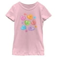 thumbnail image 1 of Girl's Marvel Avengers Candy Hearts  Graphic Tee Light Pink Large, 1 of 4