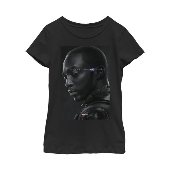 Girl's Marvel Avengers: Endgame Falcon Poster  Graphic Tee Black X Large