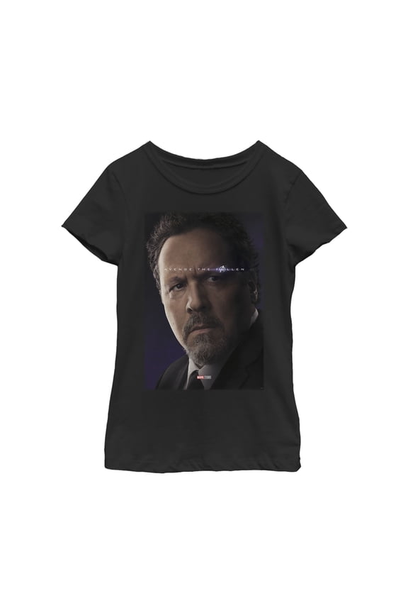 Girl's Marvel Avengers: Endgame Happy Poster  Graphic Tee Black X Small