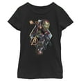 thumbnail image 1 of Girl's Marvel Avengers: Endgame Hero Diamond Frame Graphic Tee Black X Large, 1 of 4