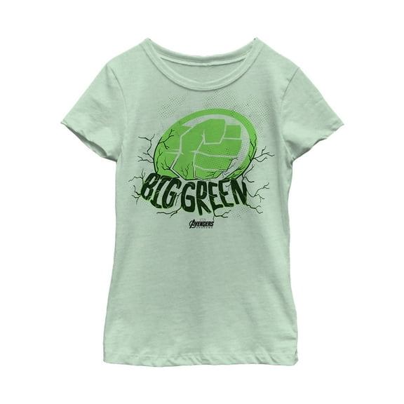 Girl's Marvel Avengers: Endgame Hulk Big  Graphic Tee Mint X Small