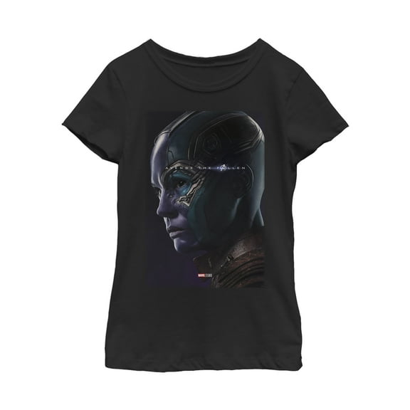 Girl's Marvel Avengers: Endgame Nebula Poster  Graphic Tee Black X Large