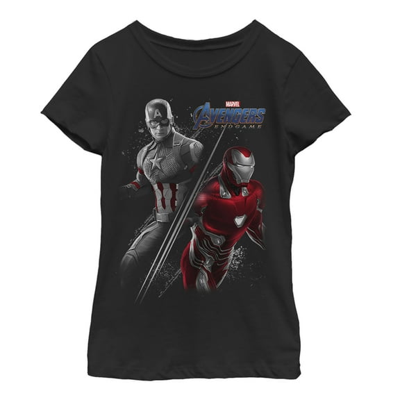Girl's Marvel Avengers: Endgame Original Duo Graphic Tee Black Large