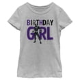 thumbnail image 1 of Girl's Marvel Birthday Girl Black Panther  Graphic Tee Athletic Heather Medium, 1 of 5