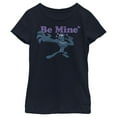 thumbnail image 1 of Girl's Marvel Black Panther Be Mine  Graphic Tee Navy Blue X Large, 1 of 4