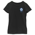 thumbnail image 1 of Girl's Marvel Captain America Venom Infected Badge  Graphic Tee Black Medium, 1 of 3
